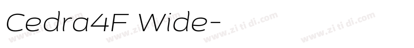 Cedra4F Wide字体转换